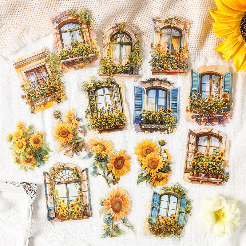 0414 beautifully decorated dream Series PET Sticker -15Pcs each pack
