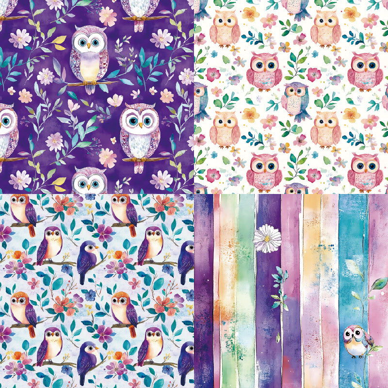 0414 Song of the night background paper R2528 -24Pcs each pack