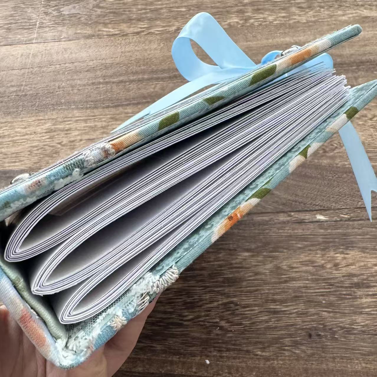Ocean style handmade book*Inside blank page