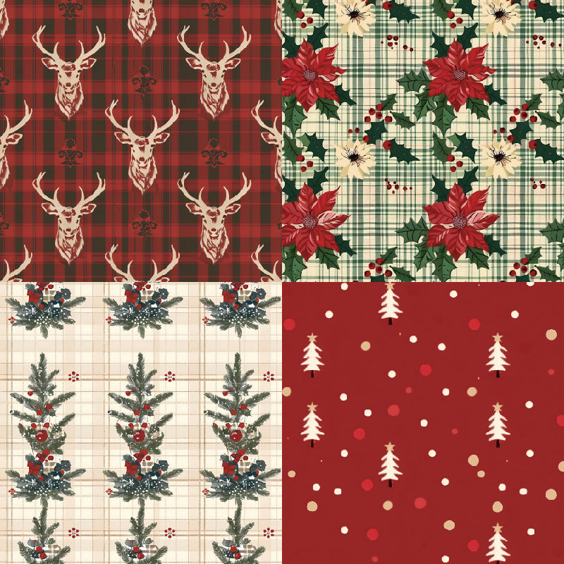 1018 Xmas paper 22018A -24Pcs each pack