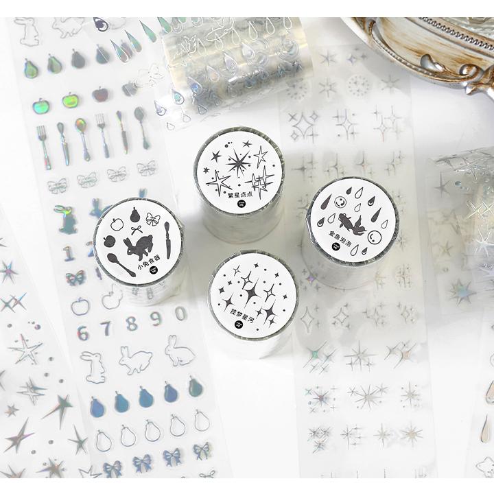 0220 Sparkling Moments Series PET tape -6CM*2M