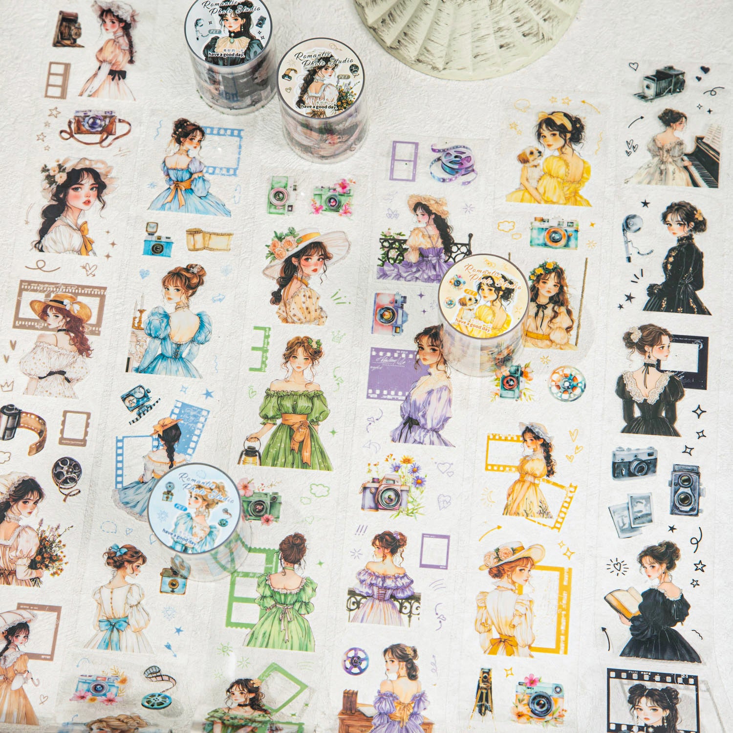 0121 Romantic Photo Studio Series PET tape -5CM*2M