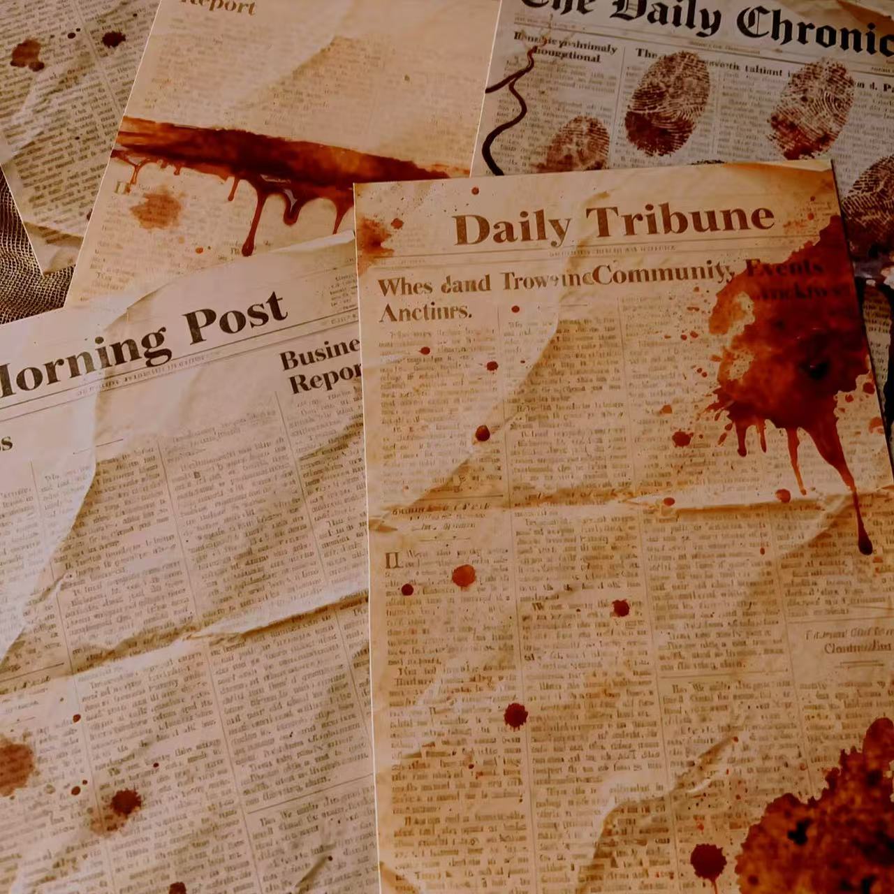 1230 A4 size Fingerprints are missing Style paper 3 pcs