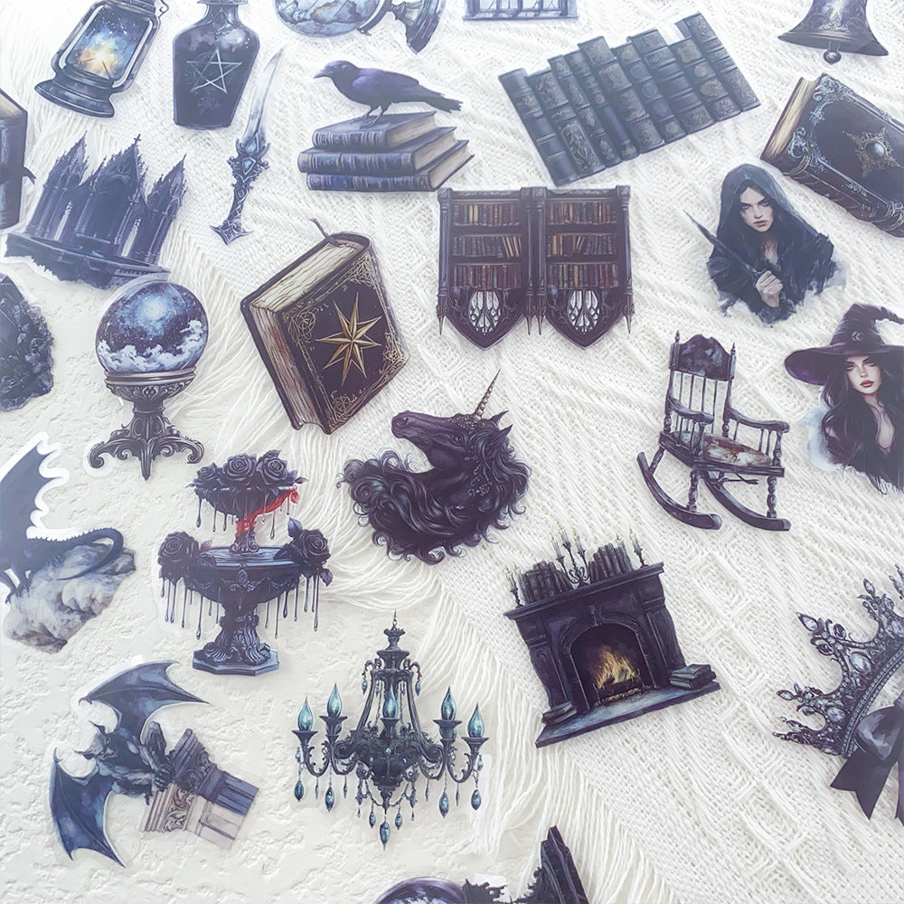 260302 50 Dark Magic World PET Sticker