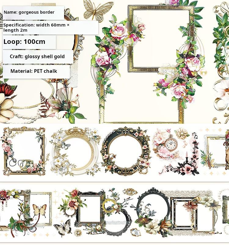 0817 T-355 Gorgeous border Tape -6cm*2m
