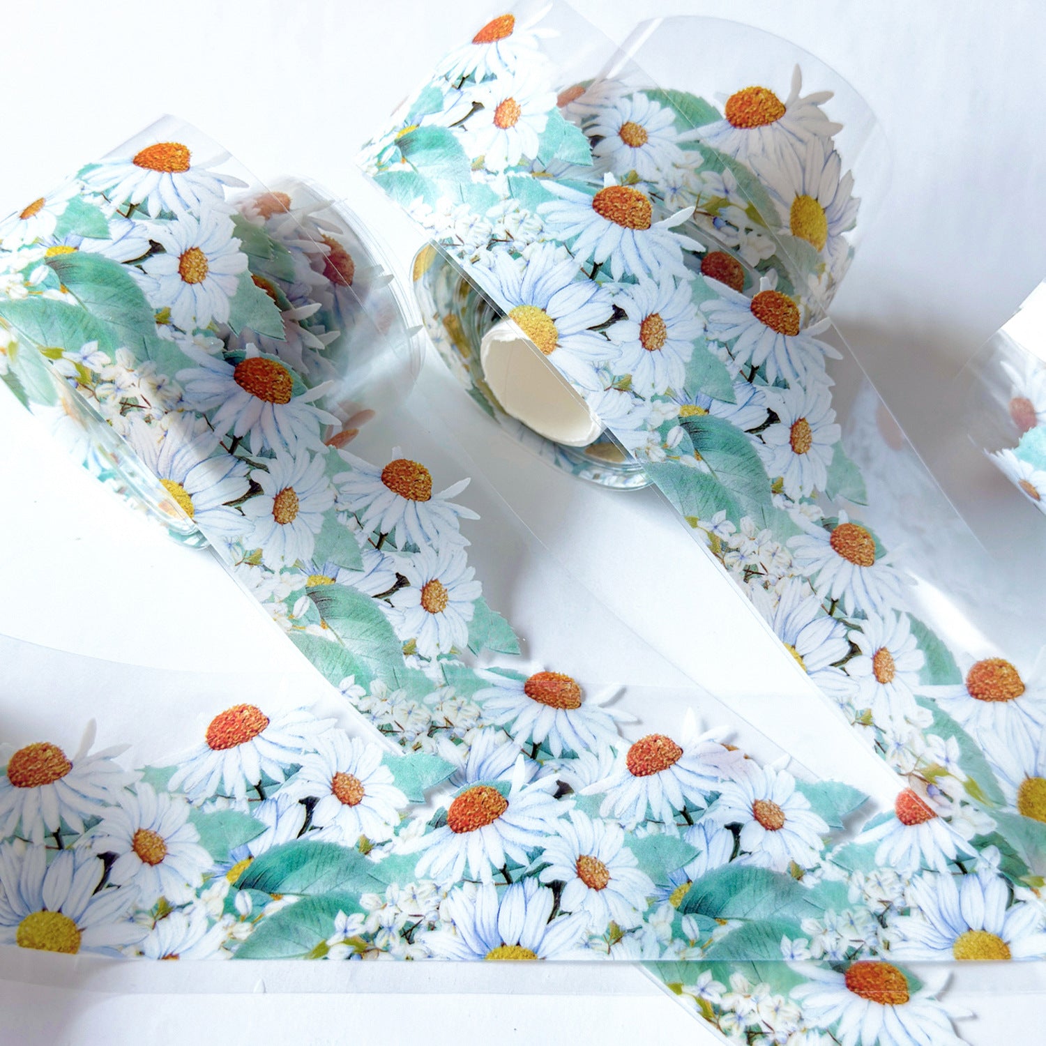 0713 Daisy Dream in Green Rhyme PET tape -5cm*2m