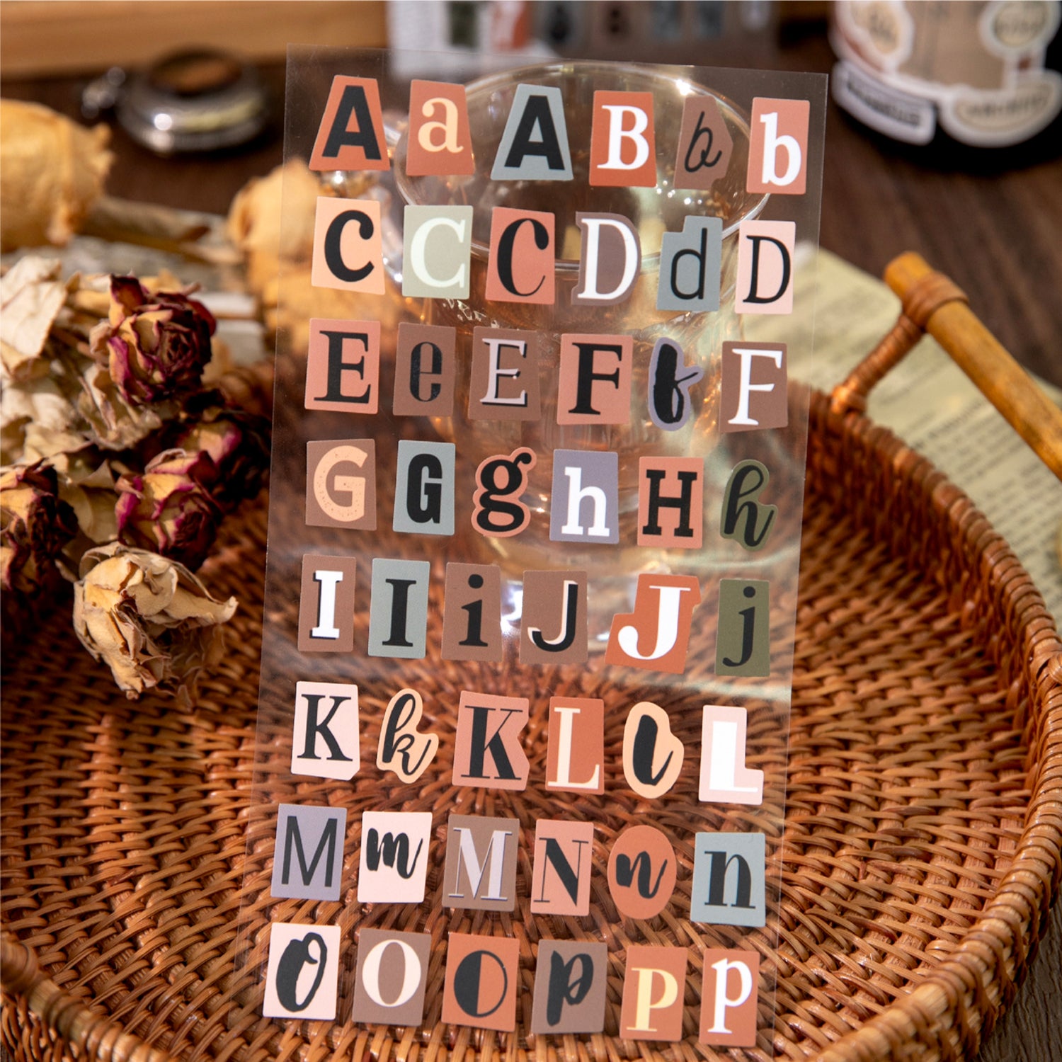 1203 Belated letter sticker -2Pcs each pack