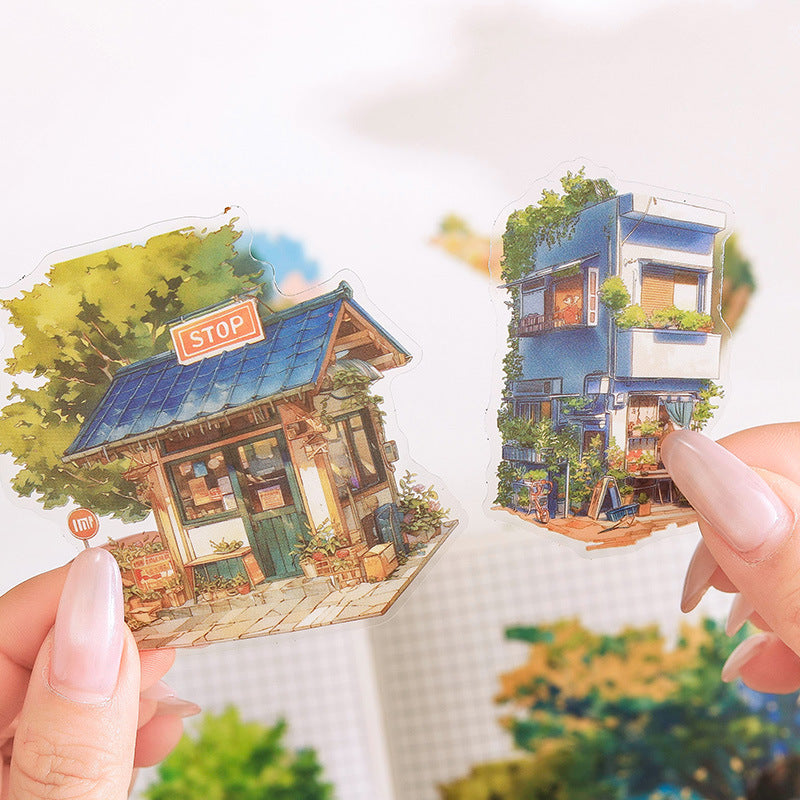 0220 Nature Scroll Series sticker -10Pcs each pack