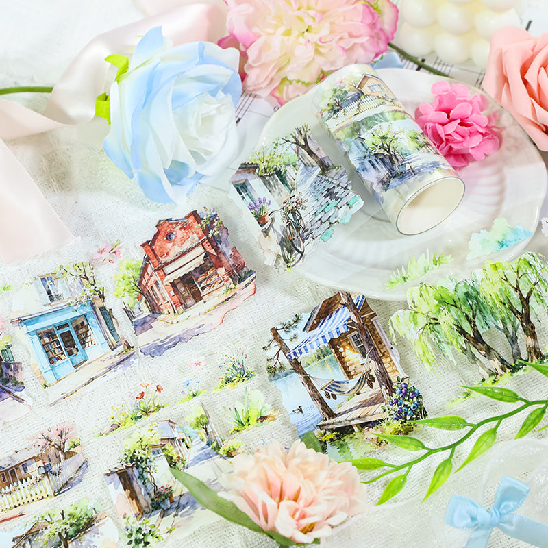 260113 T-492 A Tapestry of Blooming Flowers Tape -8cm*2m