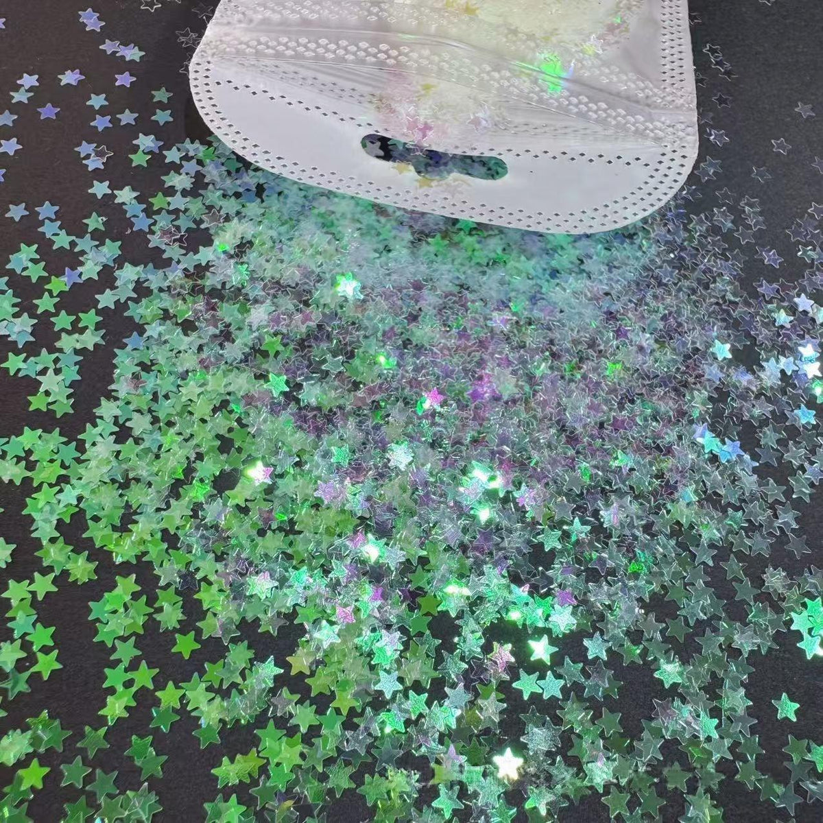 12 Colors Star Sequins for Journaling & Scrapbooking, Fluorescent Sequins Flakes for Junk Journal, Card Making, DIY Crafts