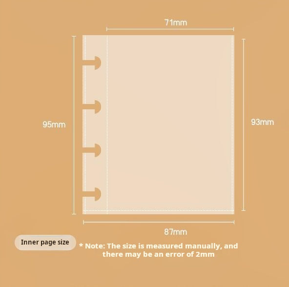 0629 Peach blossom Silver foil clear ATC storage book
