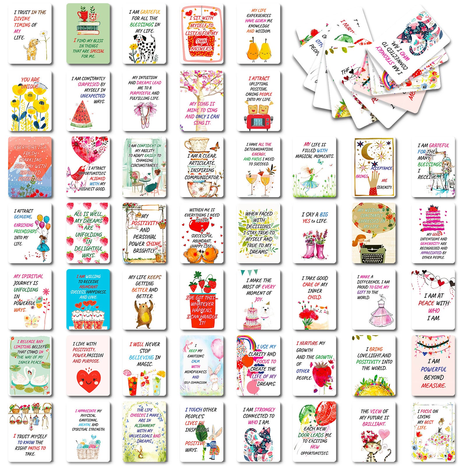 0918 Motivational copywriting card Cards ATC card 50pcs 2.5*3.5 inch