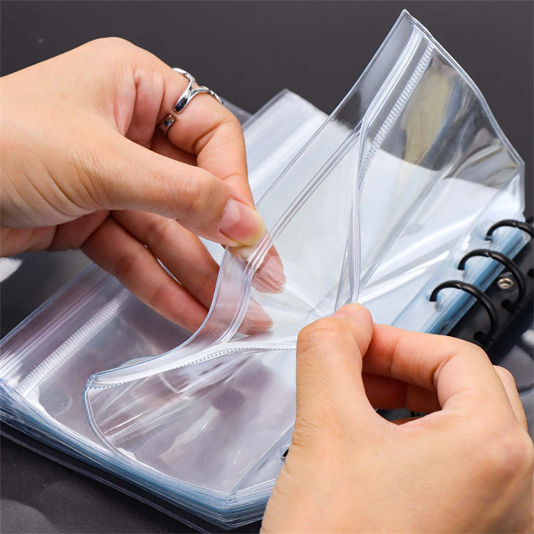 1110 A5/A6/A7 Double-Layer Transparent Loose-Leaf Bag