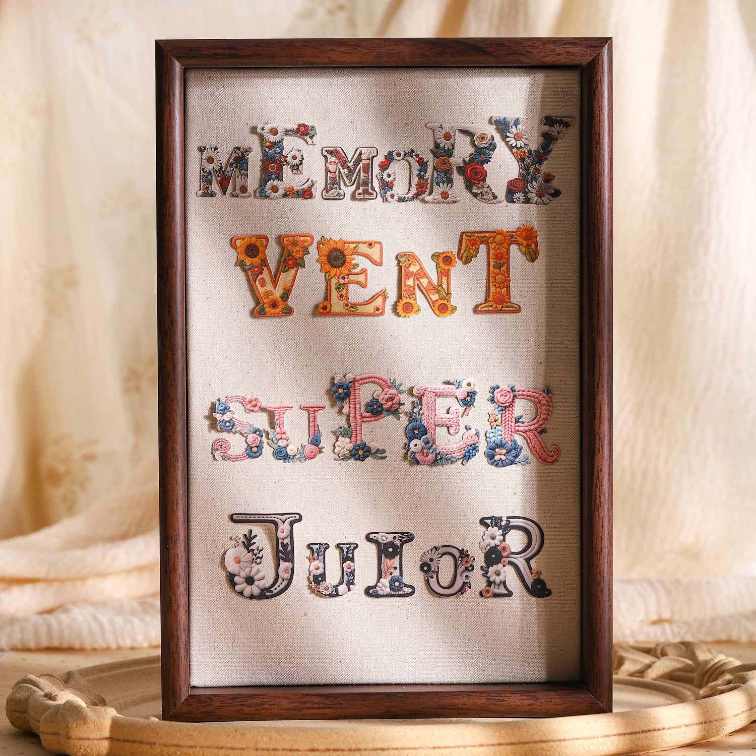 260411 Alphabet Weaving Solid sticker -26Pcs each pack