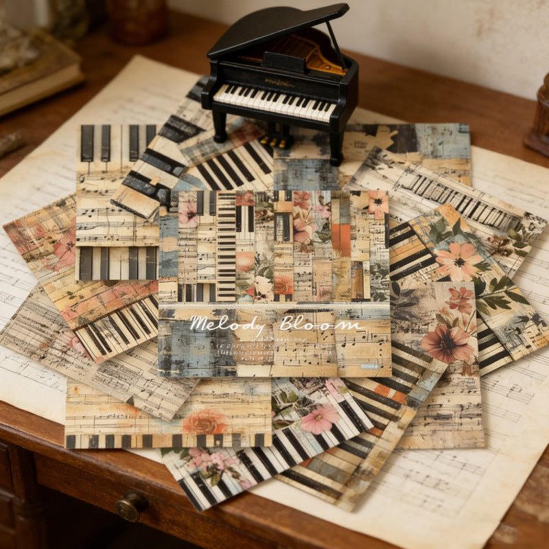 260320 Melody Bloom Background Paper R2451A -24Pcs each pack