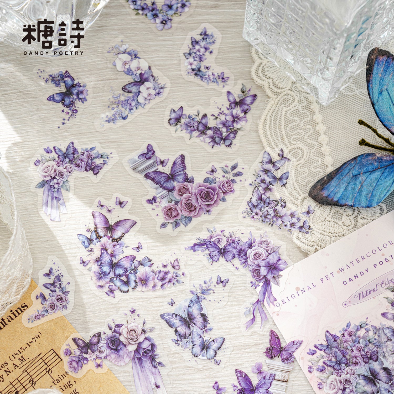 0415 Natural edge Series Sticker -30Pcs each pack