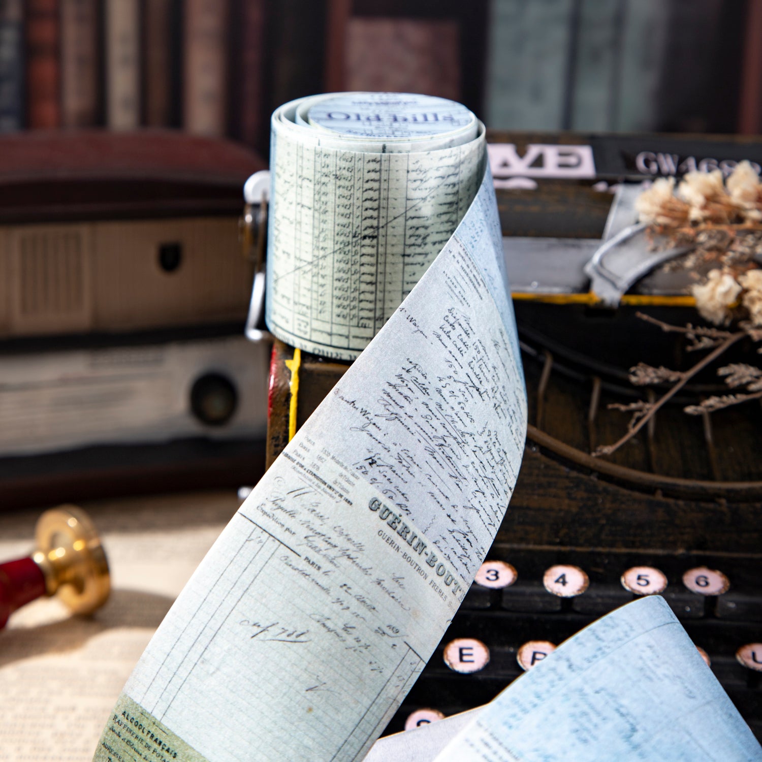 1120 Old bills Washi Tape -5cm*2m