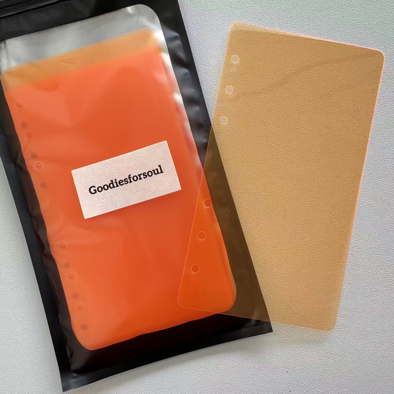 A6 colored clear plastic sheet 1 pack 20 sheets *please tear off the protective film on both sides before use