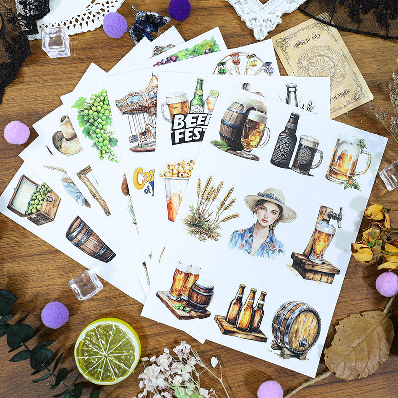 S-1163 Bubbly feast Sticker Book -20Pcs each pack