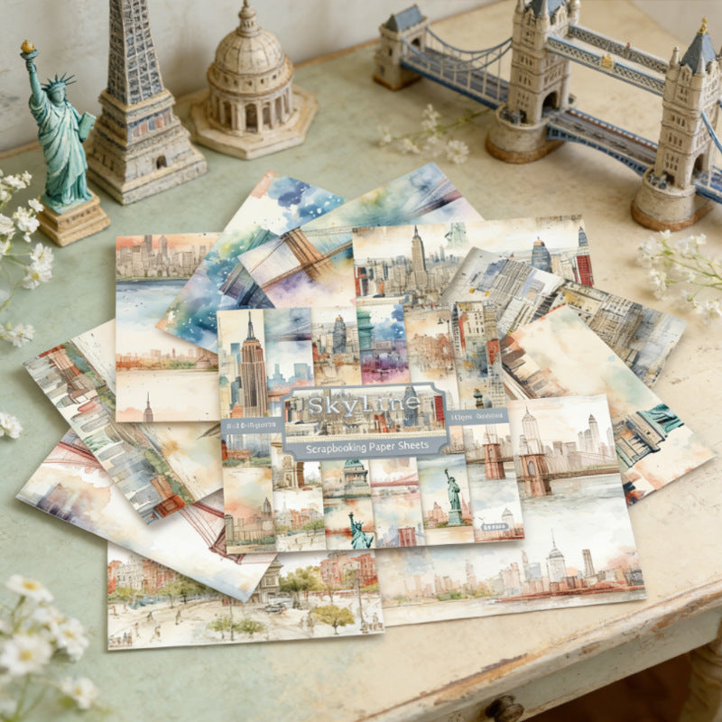 260320 Skyline Background Paper R2455A -24Pcs each pack