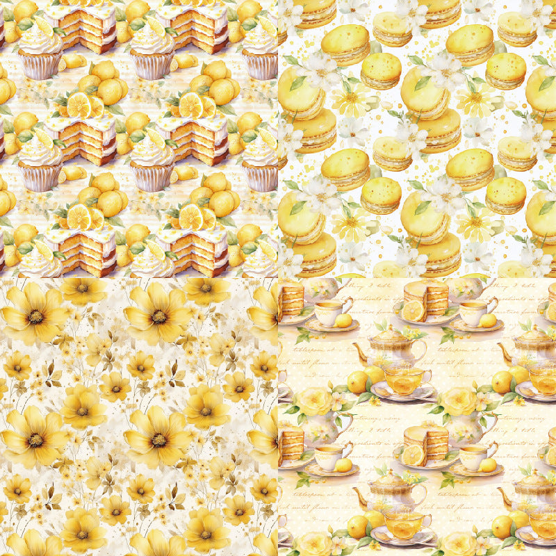 0929 Lemon delights background paper R2584 -24Pcs each pack