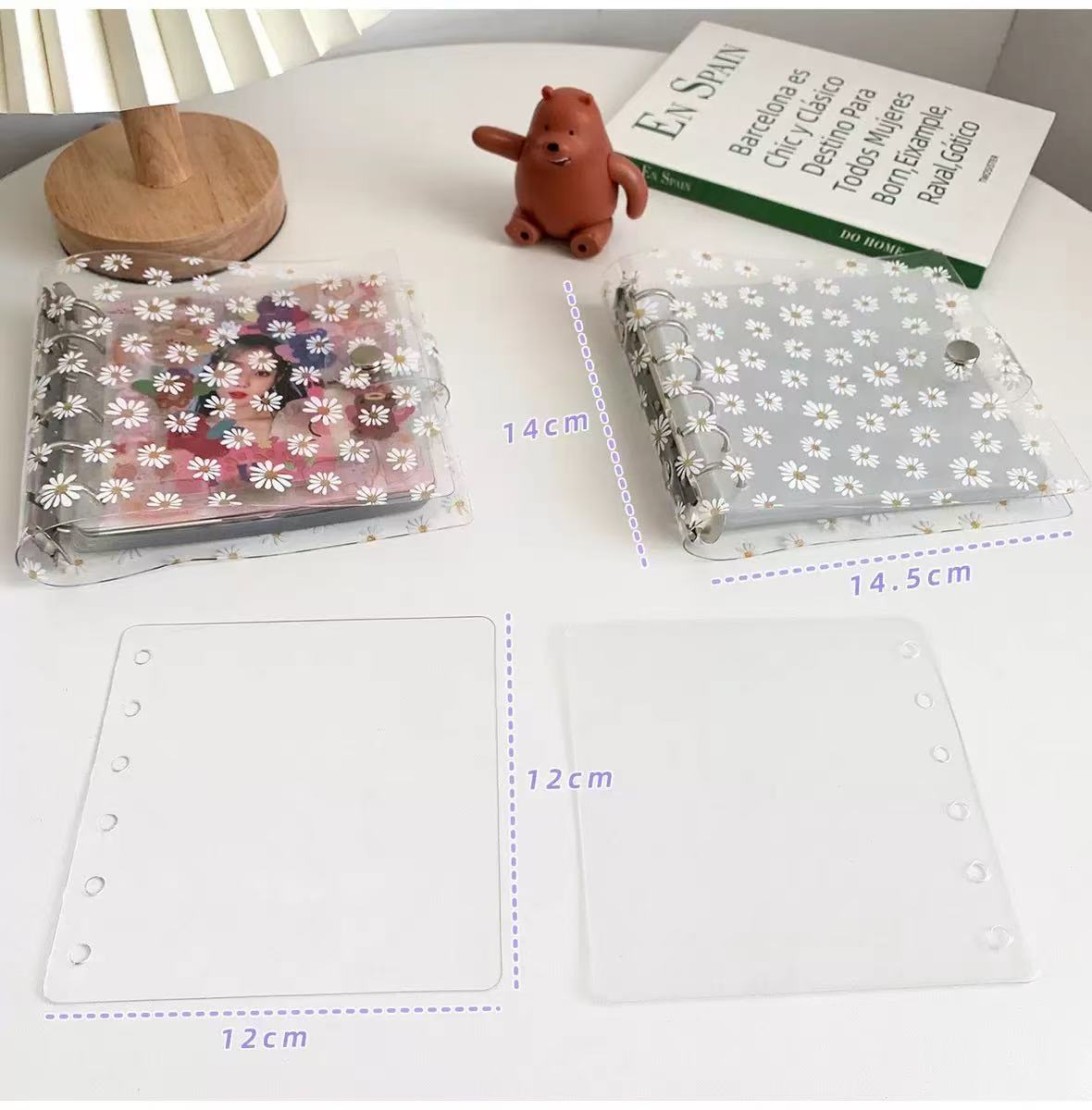 0608 Caisy clear binder with clear insert