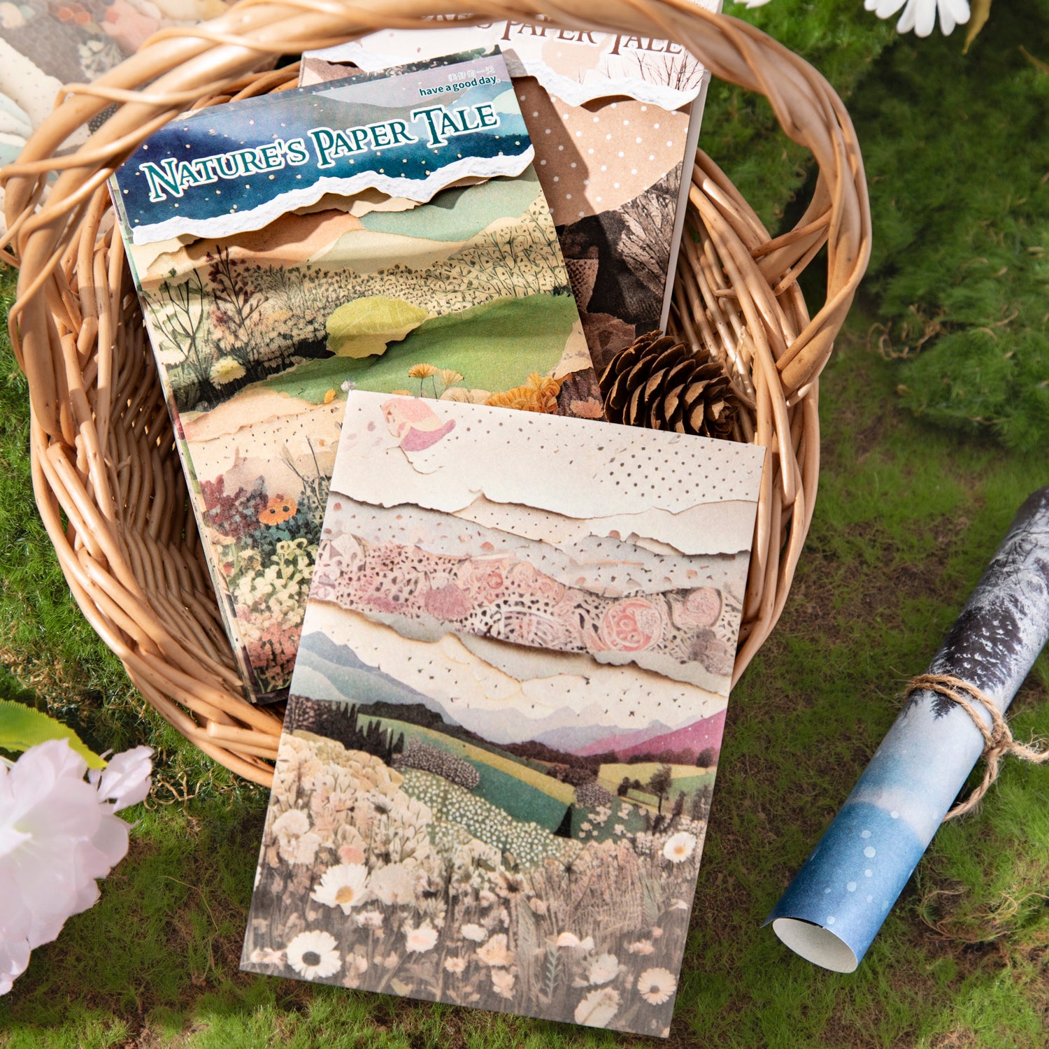 1211 Collage landscape Paper -30Pcs each pack
