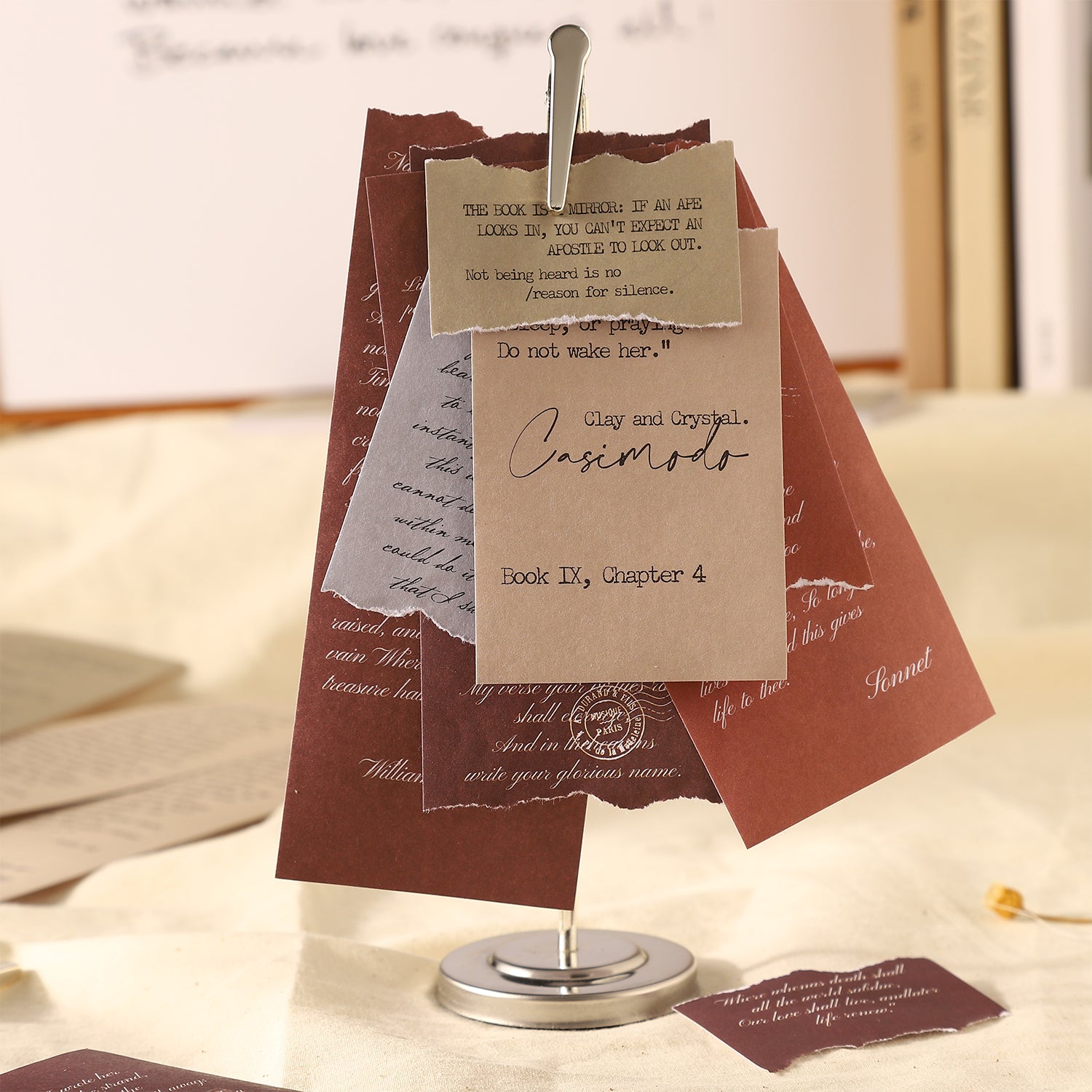 1220 Quotations from famous books sticker book -30Pcs each pack