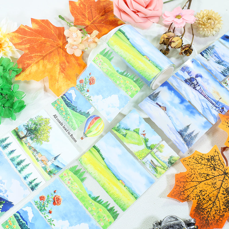 0915 T-391 A corner of the scenery Tape -8cm*2m