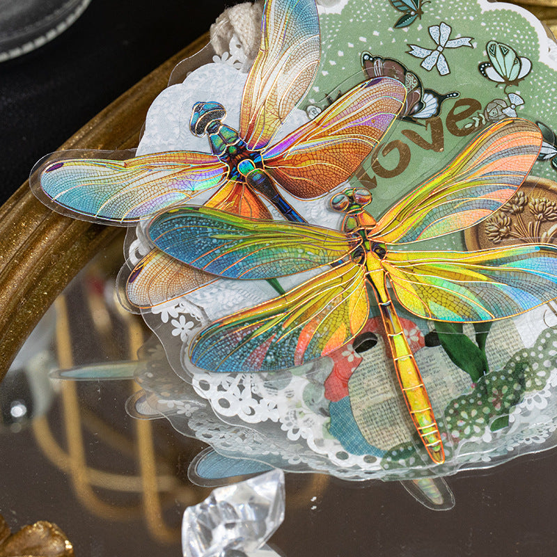 0421 Draconflies Flaltering Series Sticker -20Pcs each pack