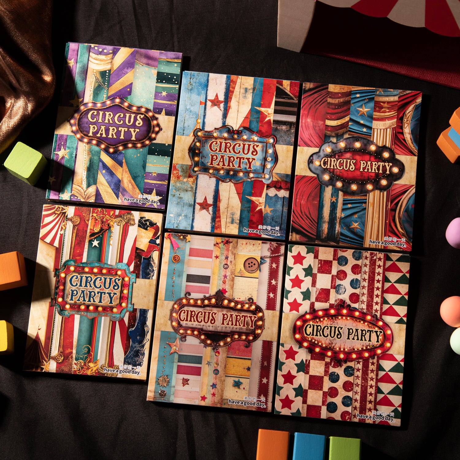 260319 Circus Party Paper -30Pcs each pack