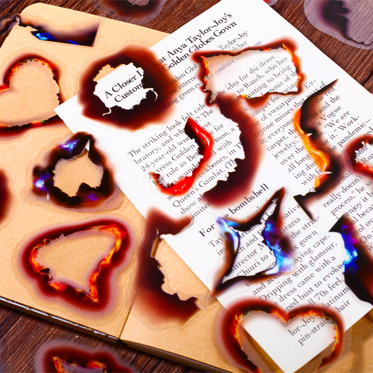0306 Fire ashes Series Stickers book-20Pcs each pack