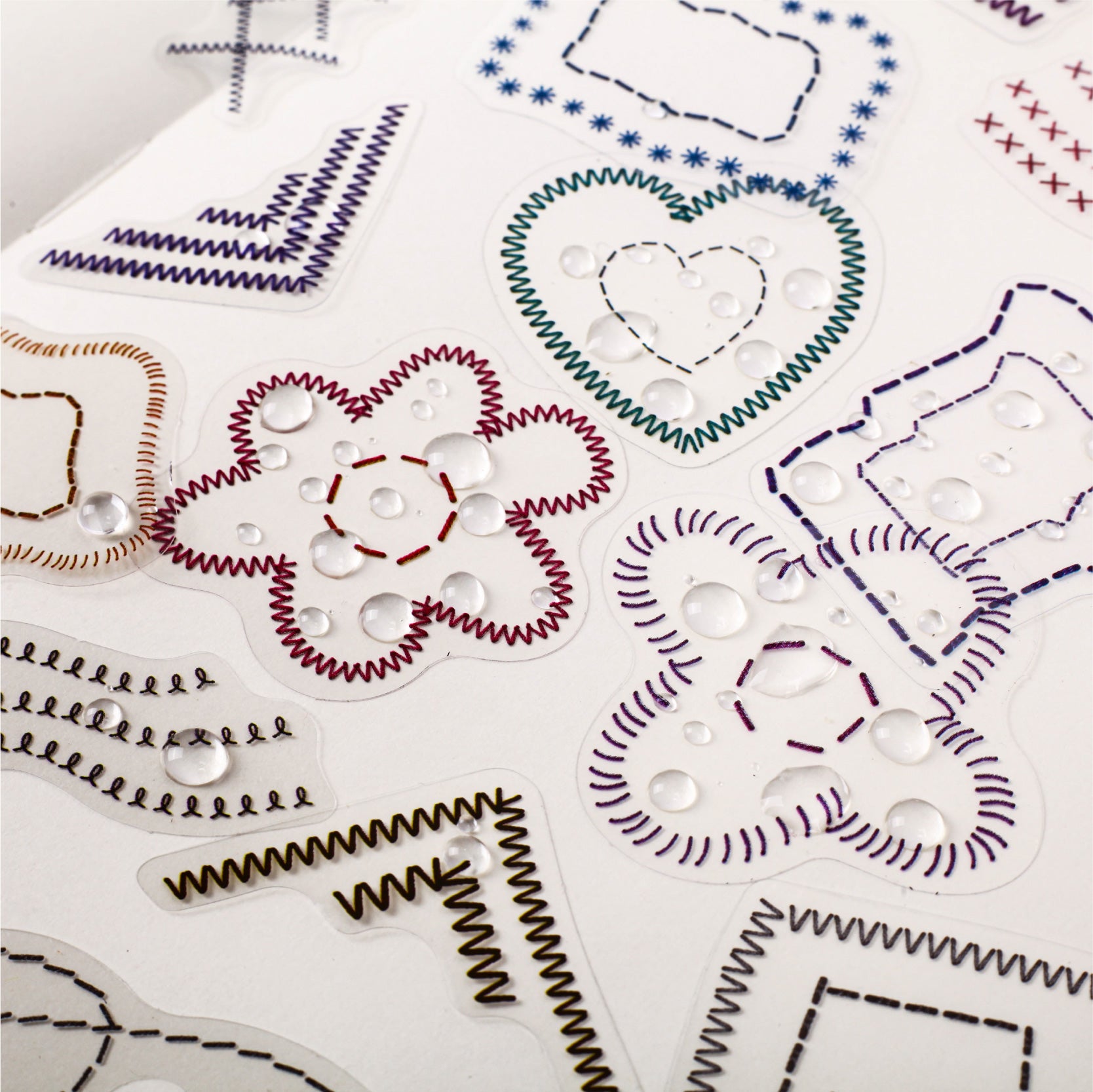 1014 Embroidery thread  PET sticker -20Pcs each pack
