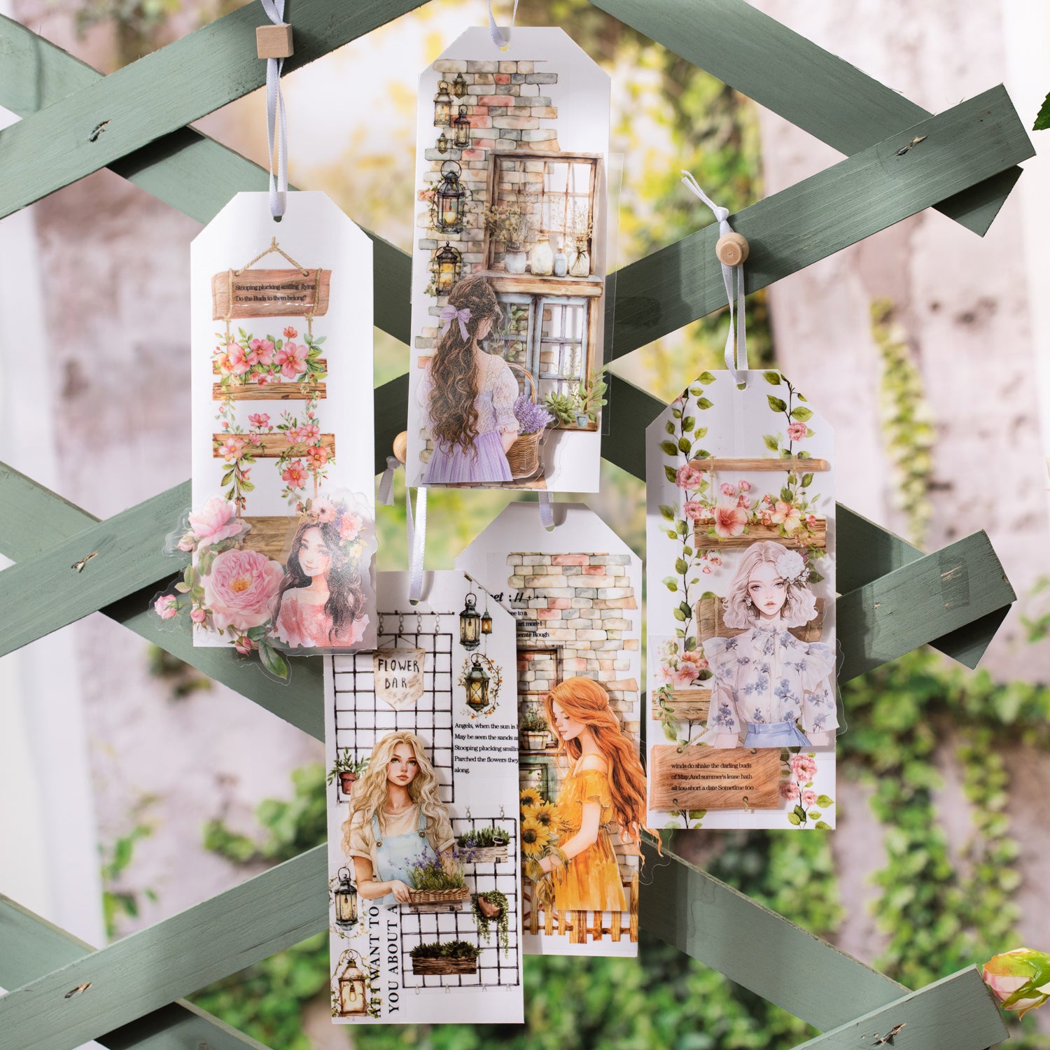 0410 Flower Garden secret realm Series PET tape -3CM*5CM*2M
