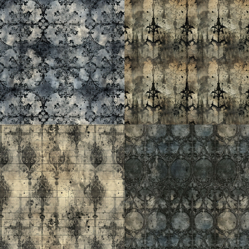 0516 Ancient background paper 21032A -24Pcs each pack
