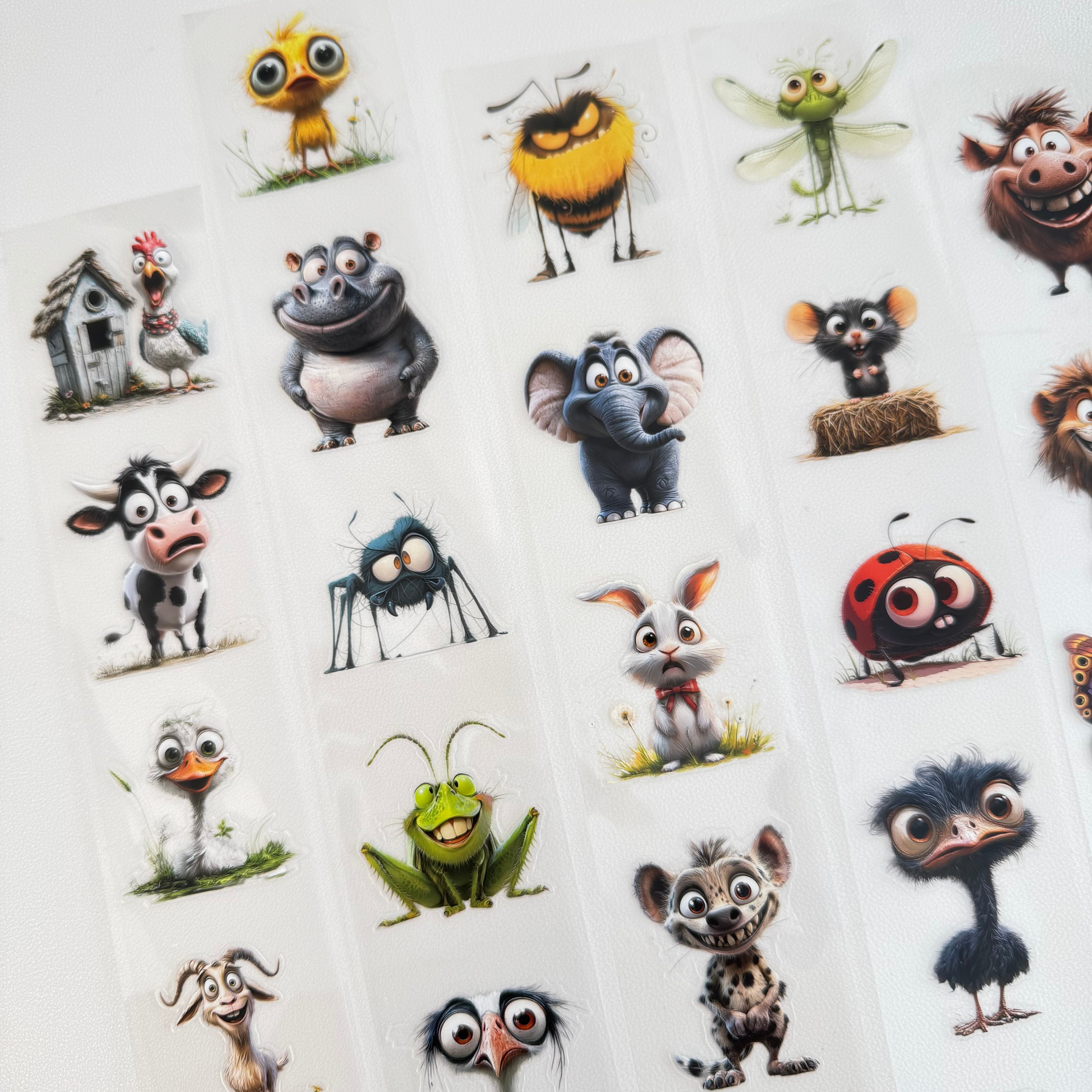Animals with big eyes pre-cut PET tape 1 loop 5.5CM*2M