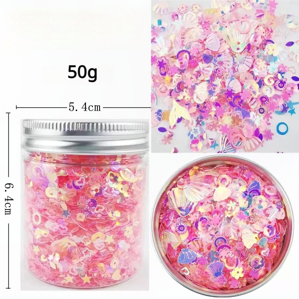 0509 Shell mixed glitter