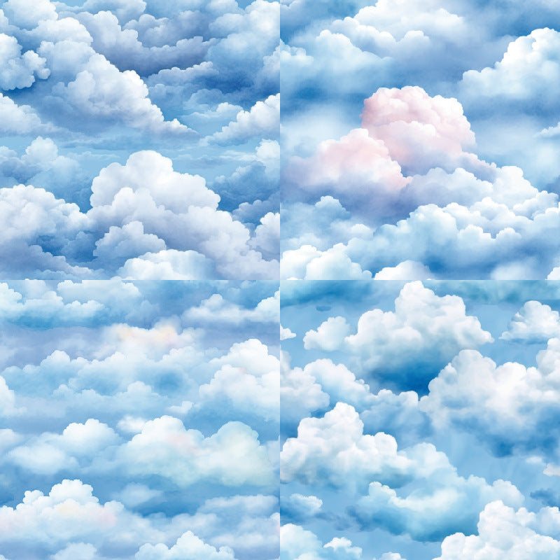 0709 Blue skies Background Paper 2100A -24Pcs each pack