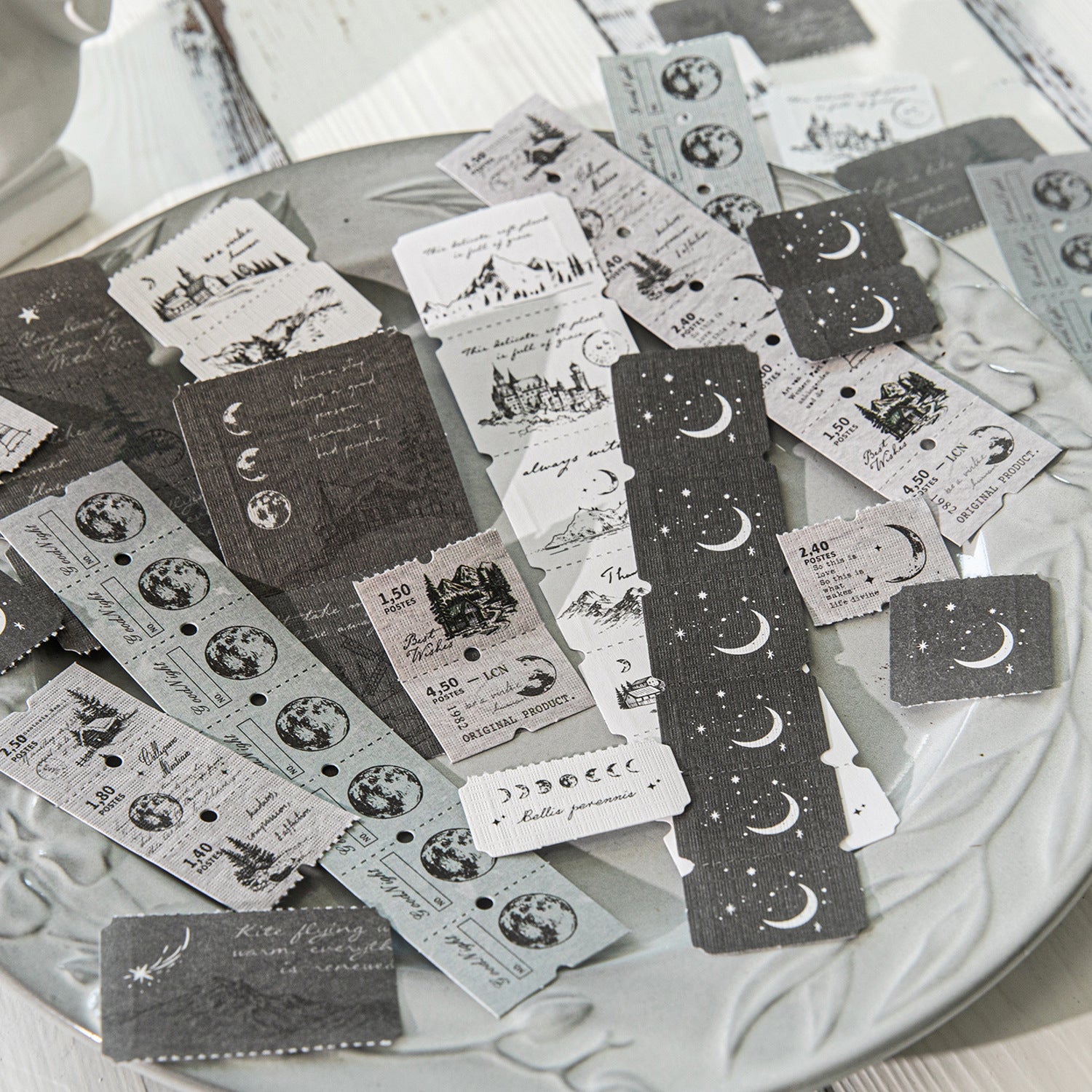 0503 Tag collection Series Solid Sticker -10Pcs each pack