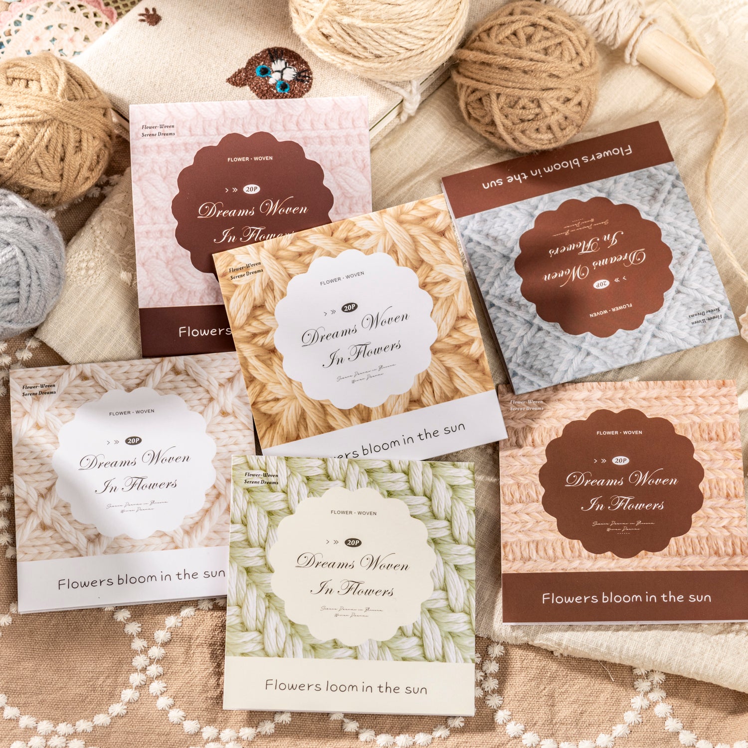 260413 Dream Woven in Flower die cut paper -20Pcs each pack