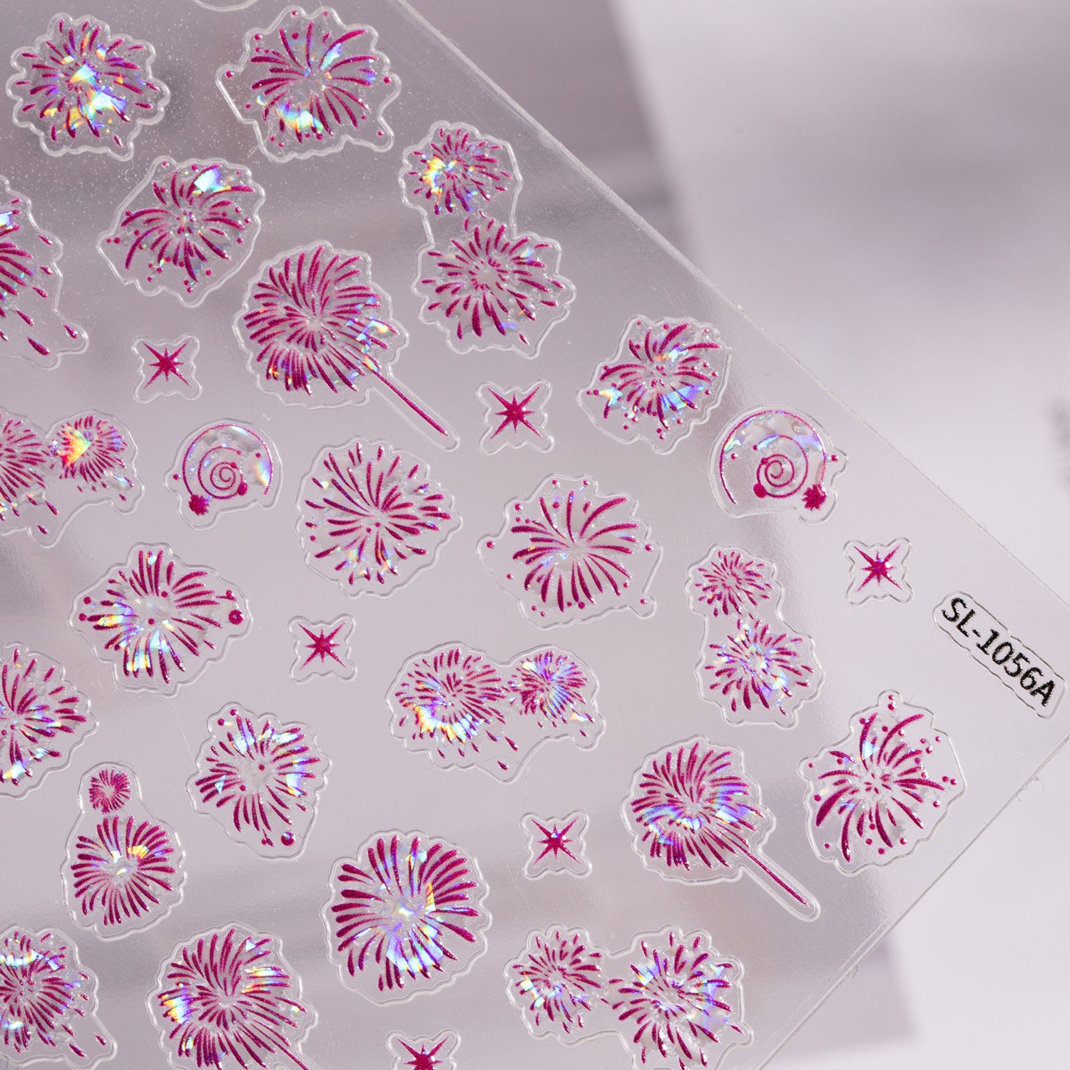 1208 M271- Fireworks Embossed Mini sticker 1 Pcs