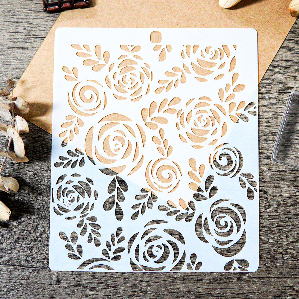 260116 Rose stencil 17CM*14.5CM