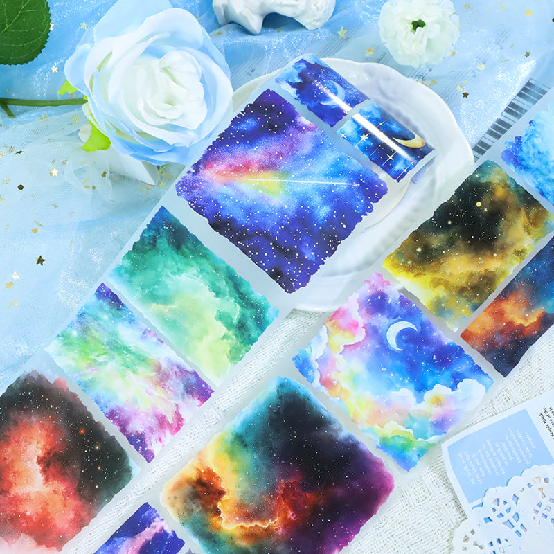 260114 T-499 Brilliant Starry Night Tape -8cm*2m