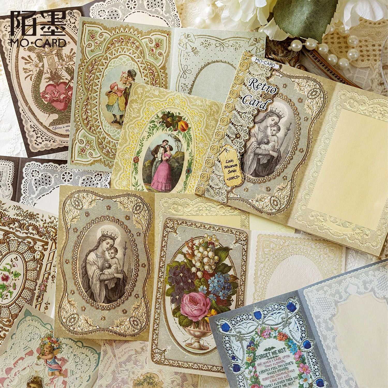 0416 Lace Museum Series Paper -20Pcs each pack