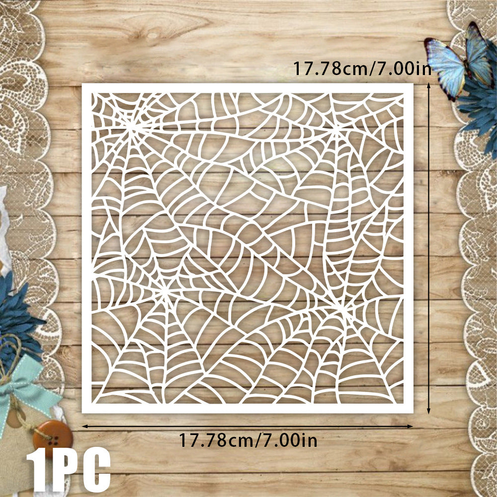 1017 Spider web stencil 17.78CM*17.78CM