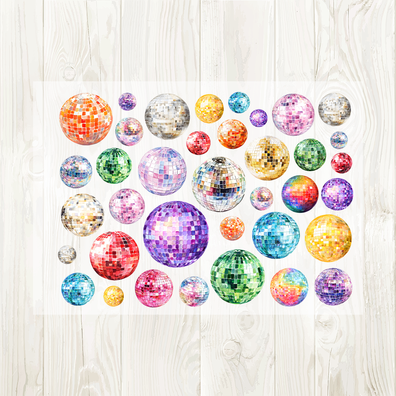 A4 Light Ball matte PET pre-cut large sticker 1 pack 2 sheets