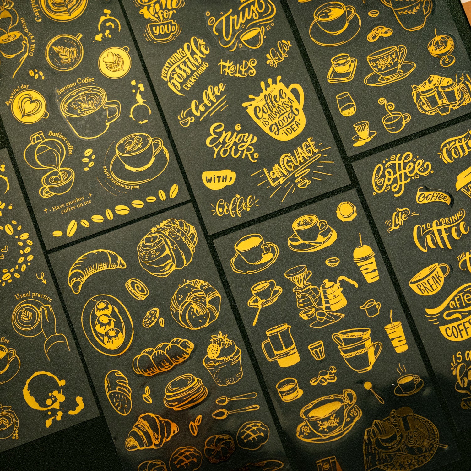 0426 Coffee Elective Series Sticker -2Pcs each pack
