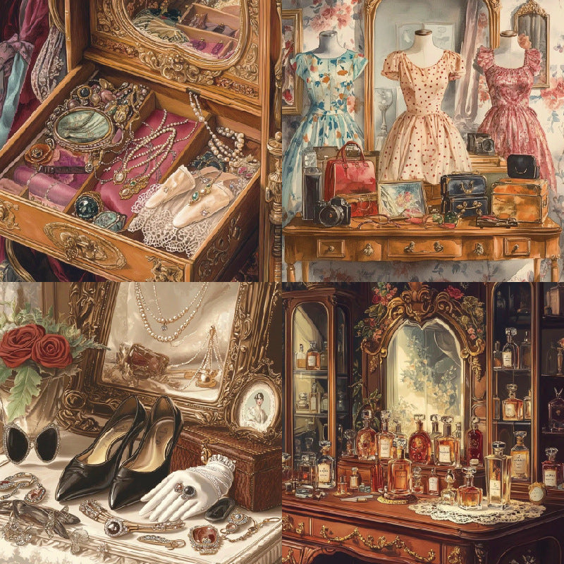 260116 Lady cosmetics background paper R2349A -24Pcs each pack