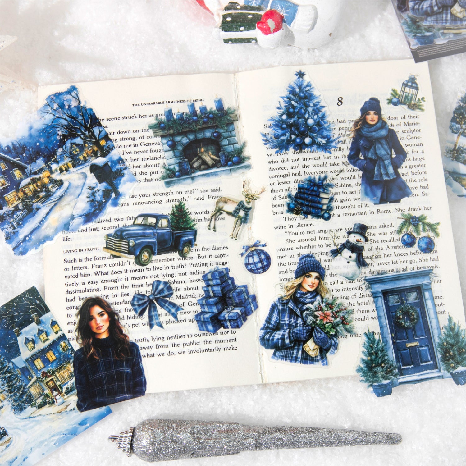 1015 Merry Christmas PET Sticker -40Pcs each pack