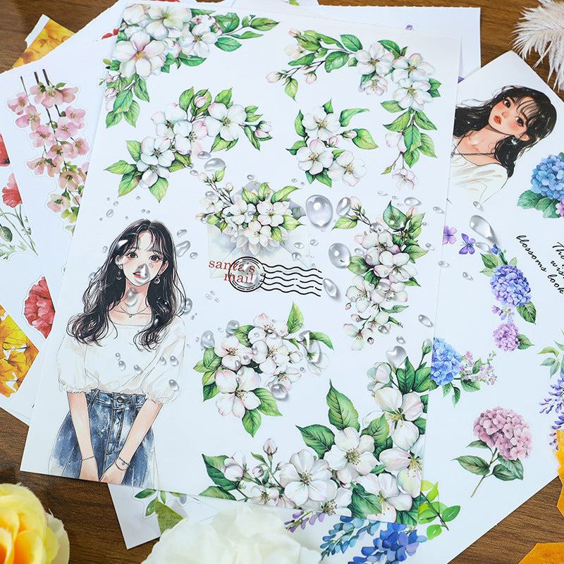 S-1162 Blossom and witherl Sticker Book -20Pcs each pack